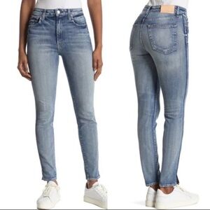 TRAVE LAWSON Slim Full Length High Rise Womens Denim Wash Heartbreaker